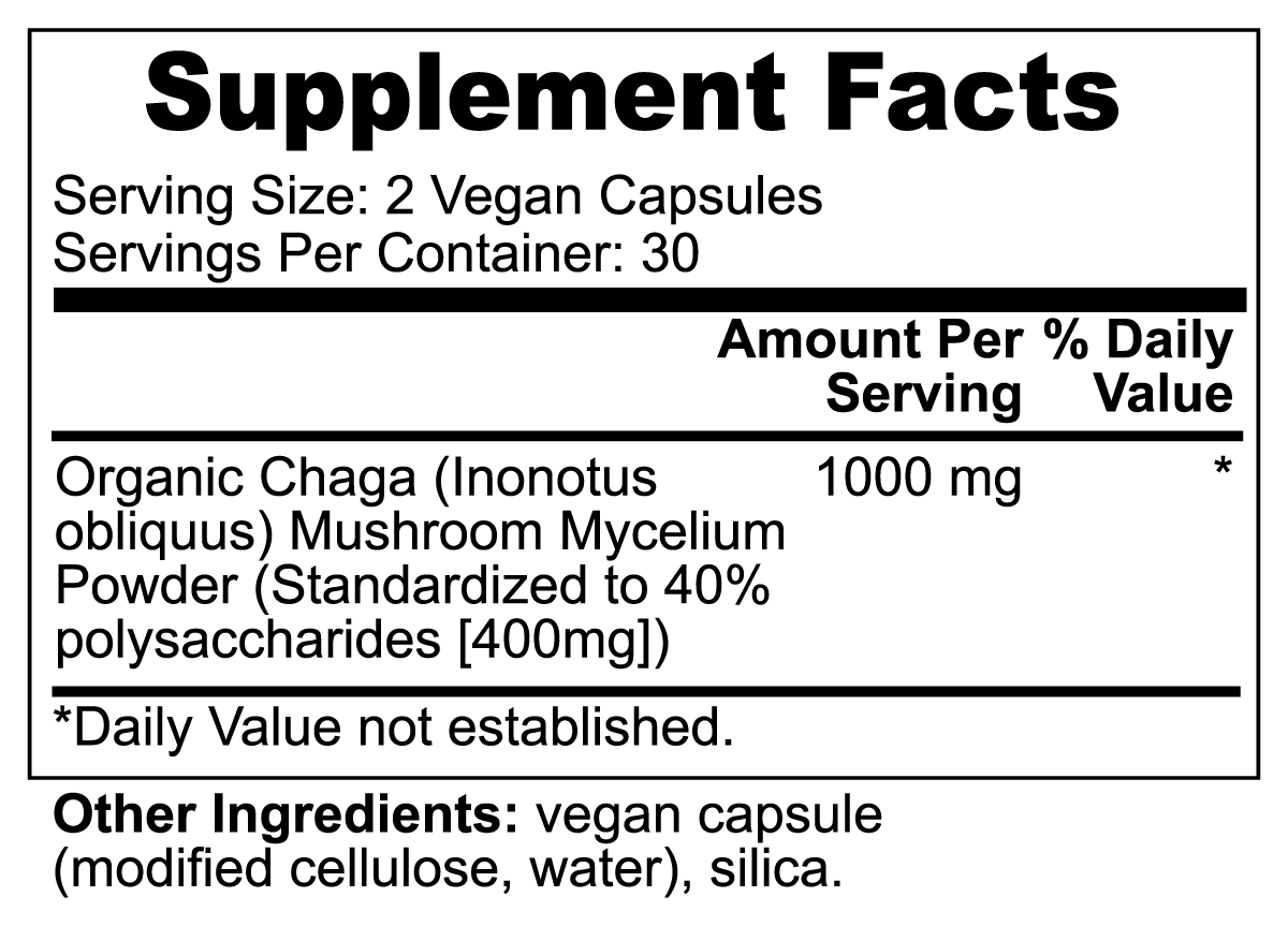 Chaga Mushroom Rich Immune Support